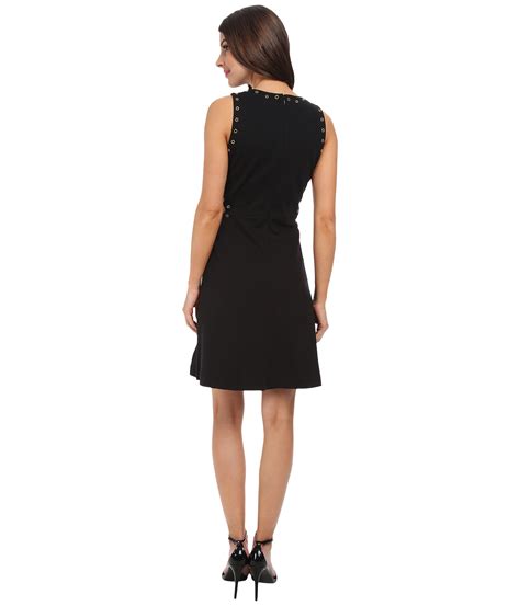 michael kors cutout black dress